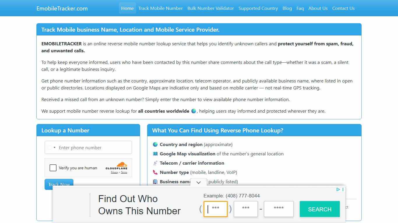 Mobile Number Tracker Find Owner Name and Location on Google Map.