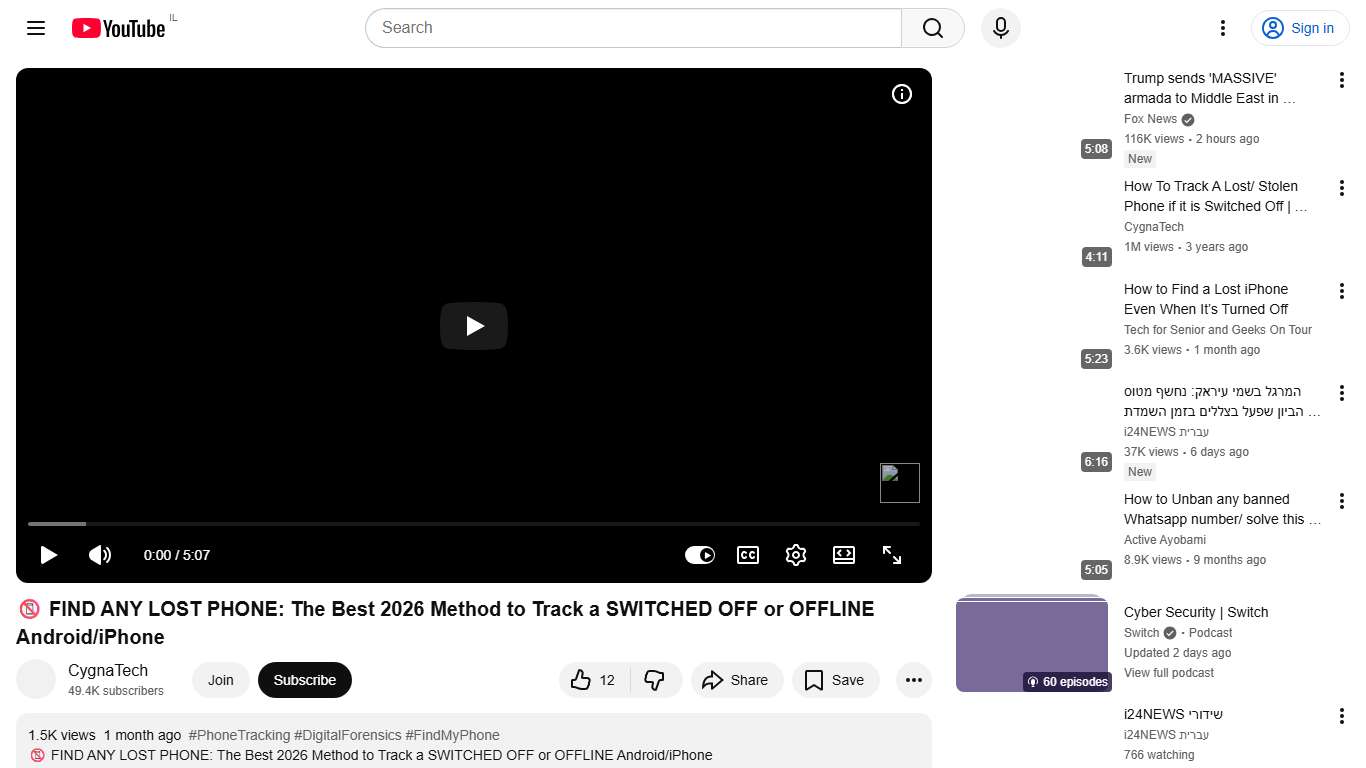 📵 FIND ANY LOST PHONE: The Best 2026 Method to Track a SWITCHED OFF or OFFLINE Android/iPhone - YouTube
